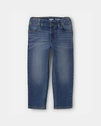 Toddler Neutral Dark Wash Straight-Leg Jeans