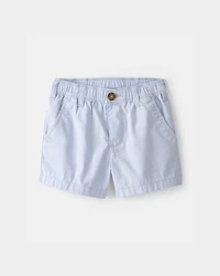 Toddler Boy 2-Piece Button-Down Shirt & Short Set - Blue