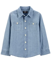 Baby Chambray Button-Front Shirt