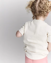 Toddler Short-Sleeve Relaxed Tee - Cream