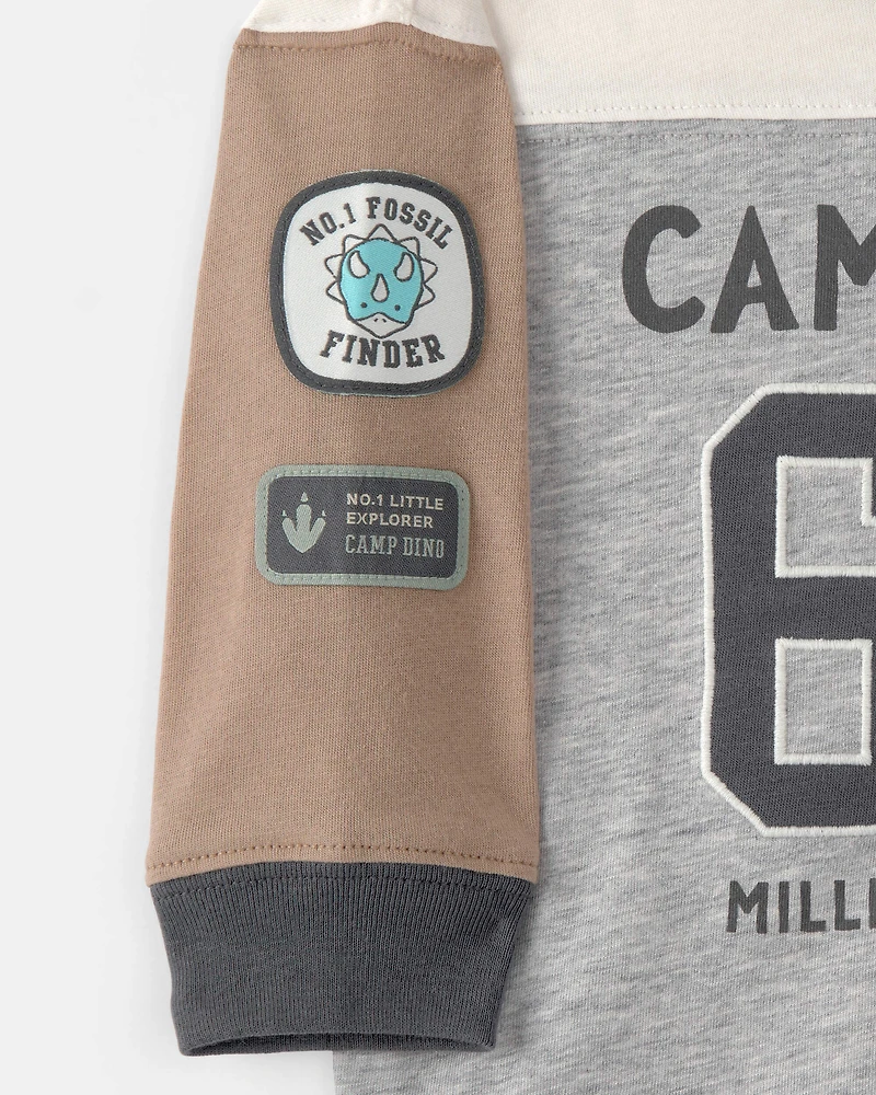 Baby Boy 2-Piece 'Camp Dino' Long-Sleeve T-Shirt & Cargo Joggers Set