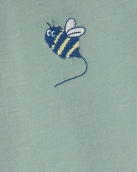 Toddler Boy Bumble Bee Short-Sleeve Polo Shirt - Green