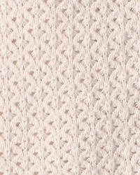 Baby Girl Organic Cotton Sweater Knit Romper