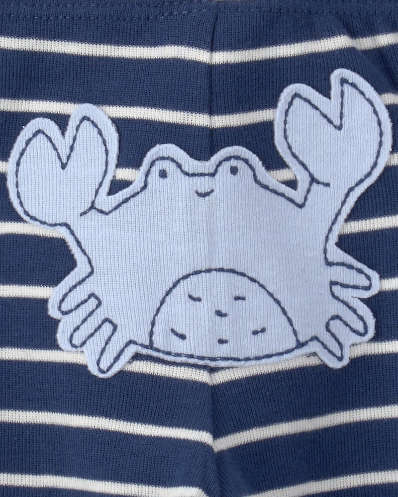 Baby Boy 3-Piece Sea Animal Bodysuits & Pant Set - Blue