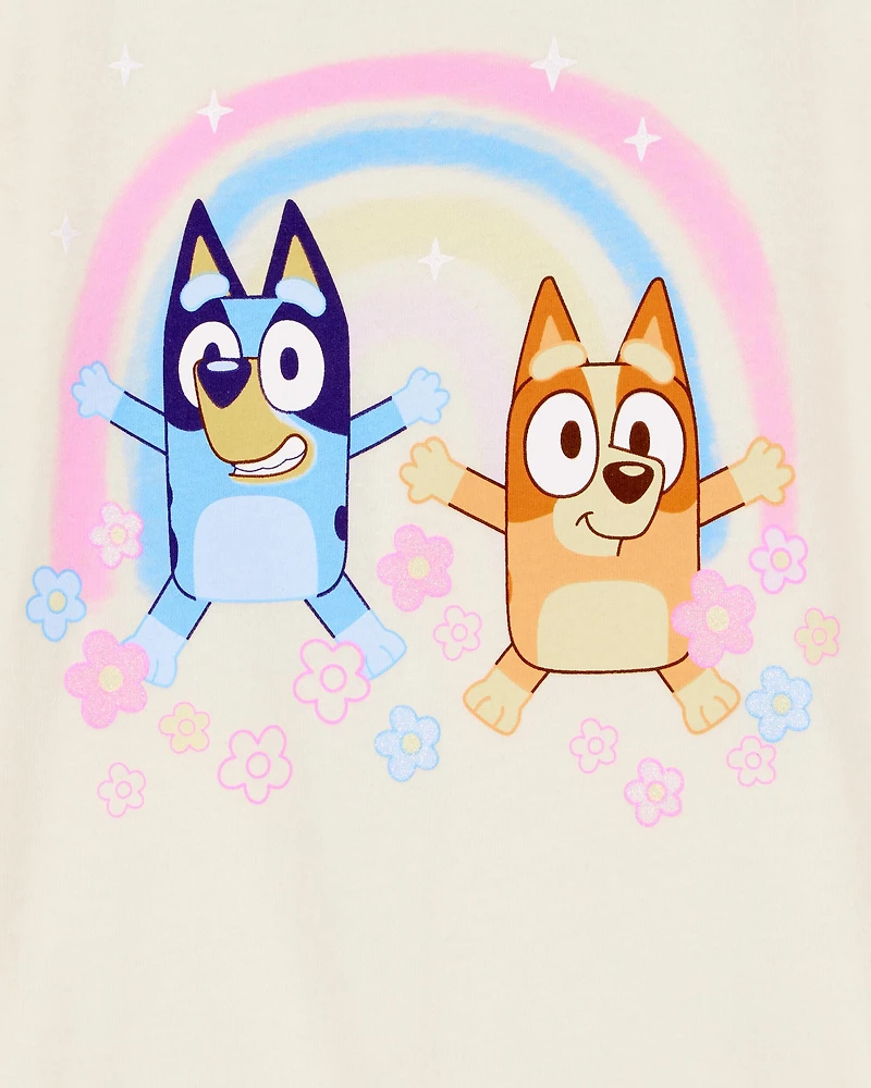 Toddler Girl Bluey™ Short-Sleeve Graphic Tee - Cream