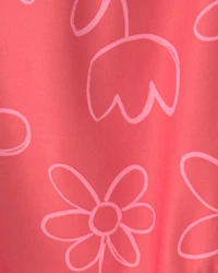 Baby Girl Floral 1-Piece Swimsuit - Red