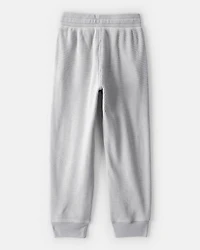 Boys Thermal Drawstring Jogger - Grey
