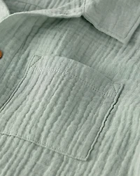 Boys 2-Piece Organic Cotton Gauze Top & Short Set