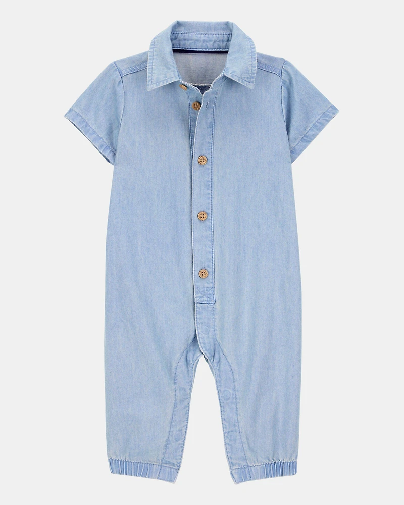 Baby Chambray Jumpsuit