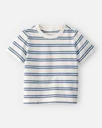 Baby Boy Striped Short-Sleeve Tee - Cream