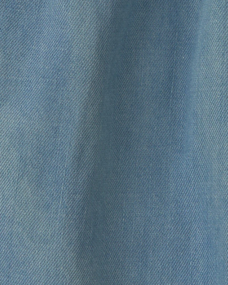 Baby Chambray Straight-Leg Pant - Light Wash