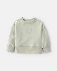 Baby Girl OshKosh Logo French Terry Pullover Sweatshirt - Green