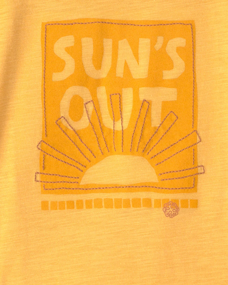 Toddler 'Sun's Out' Graphic Tee - Yellow