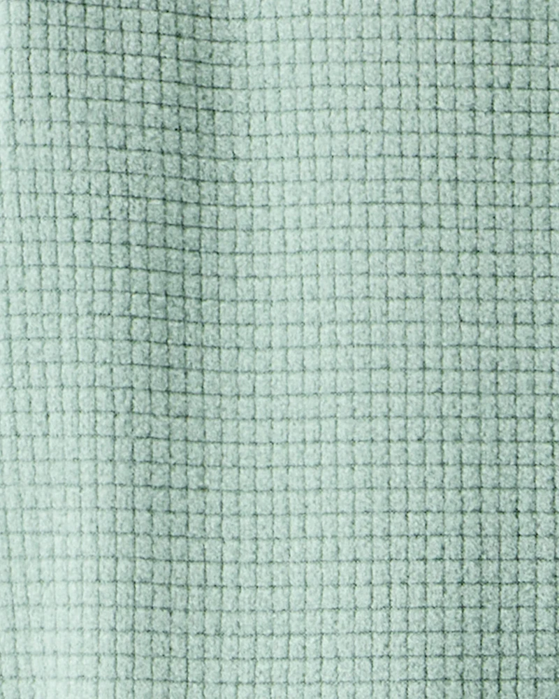 Toddler Boy Solid Loose Fit Long-Sleeve 1-Piece Pajamas - Green