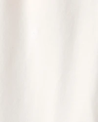 Girls French Terry Wide-Leg Pants - Ivory