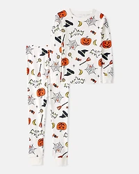Kid 2-Piece Halloween 100% Snug Fit Cotton Pajamas - Ivory