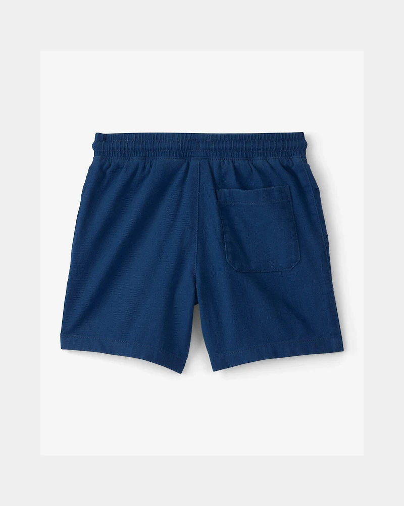 Boys 2-Piece Colorblock Pocket T-Shirt & Shorts Set - Green/Blue