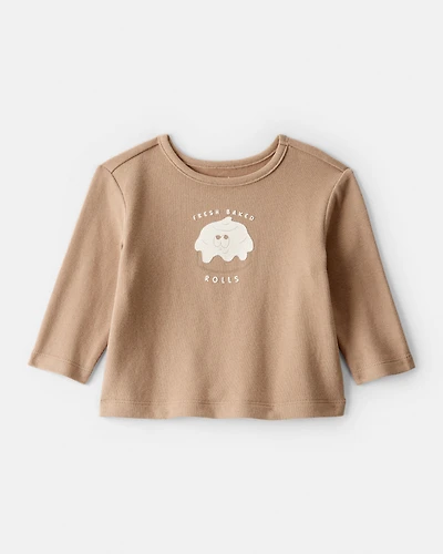 Baby Boy Baked Rolls Long-Sleeve Tee - Brown