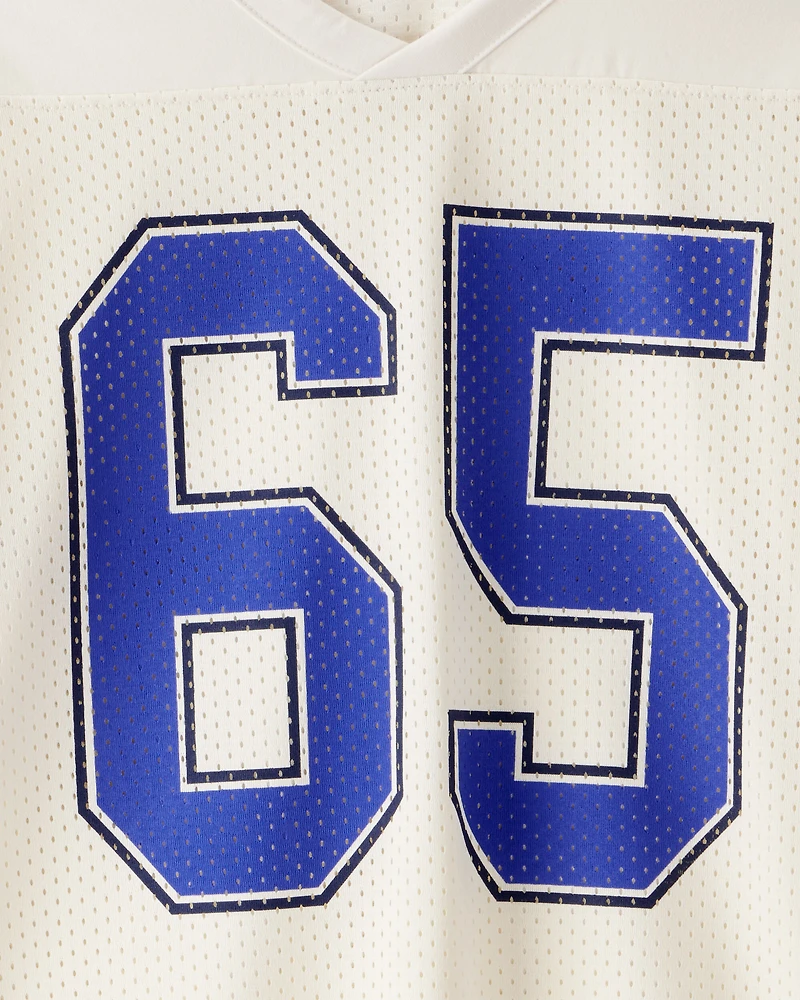 Boys Short-Sleeve Mesh Jersey - White