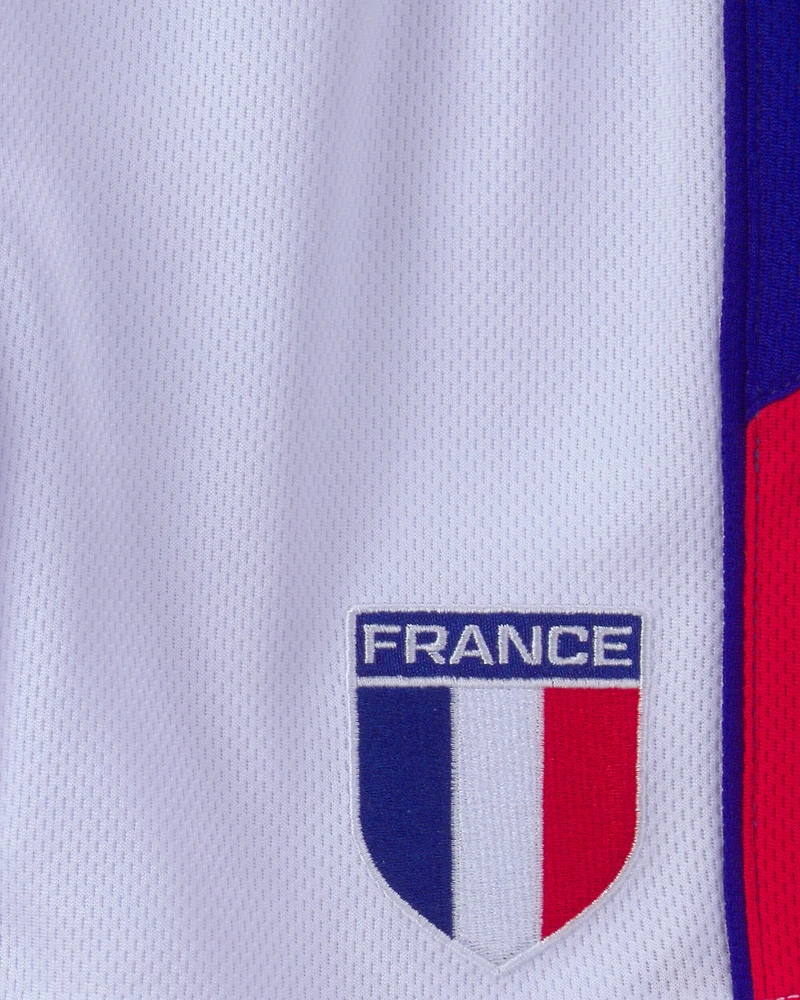 Toddler Umbro France Mesh Soccer Shorts - Blue/Red/White