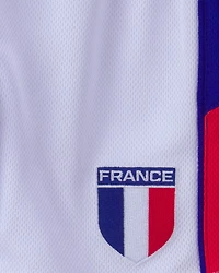 Toddler Umbro France Mesh Soccer Shorts - Blue/Red/White