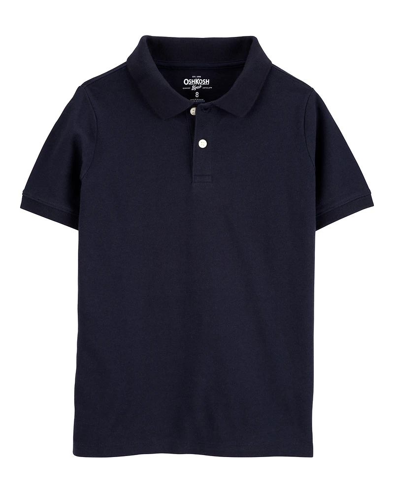 Boys Pique Cotton Uniform Polo