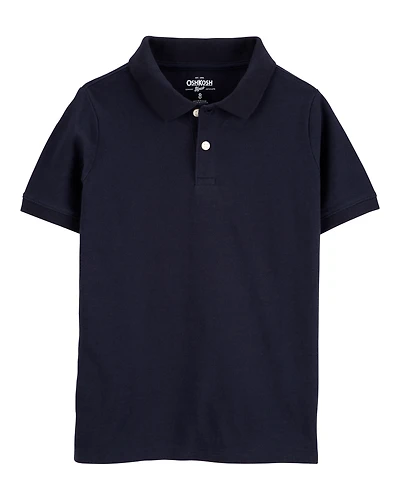 Boys Pique Cotton Uniform Polo