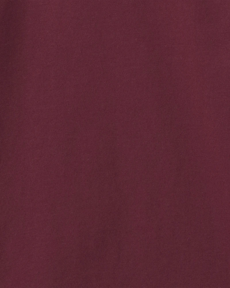Boys Striped Polo Shirt - Burgundy/Blue/Cream