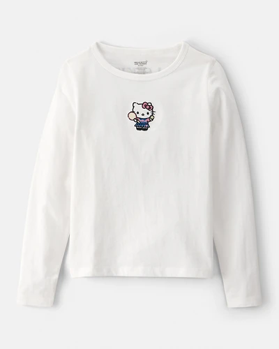 Girls Hello Kitty® Long-Sleeve Top - White