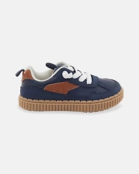Toddler Boy Casual Shoes - Navy/Brown