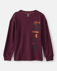 Boys Racing Long-Sleeve Graphic Tee - Red