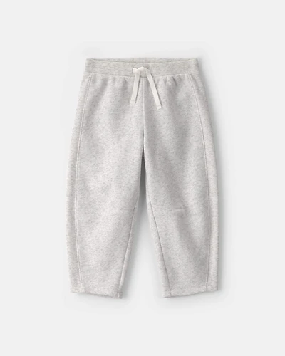 Toddler Girl Fleece Joggers - Grey