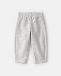 Toddler Girl Fleece Joggers - Grey