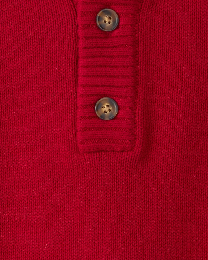 Boys Pullover Sweater - Red