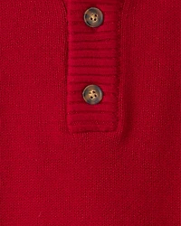 Boys Pullover Sweater - Red