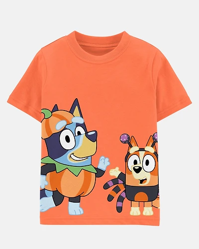 Toddler Boy Halloween Bluey Short-Sleeve Graphic Tee - Orange