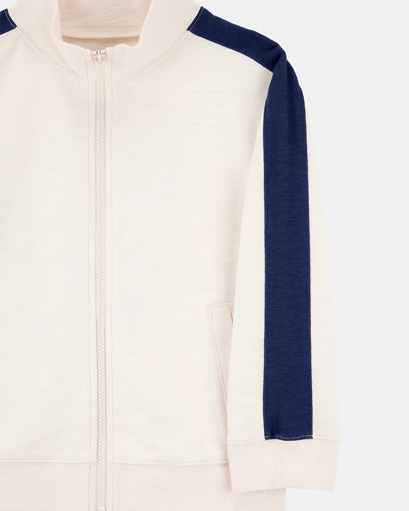 Kid Colorblock Zip-Up Jacket