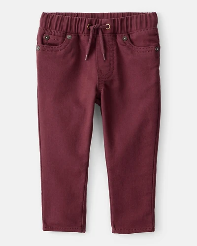Baby Boy  Pull-On Slim Fit Pants - Red