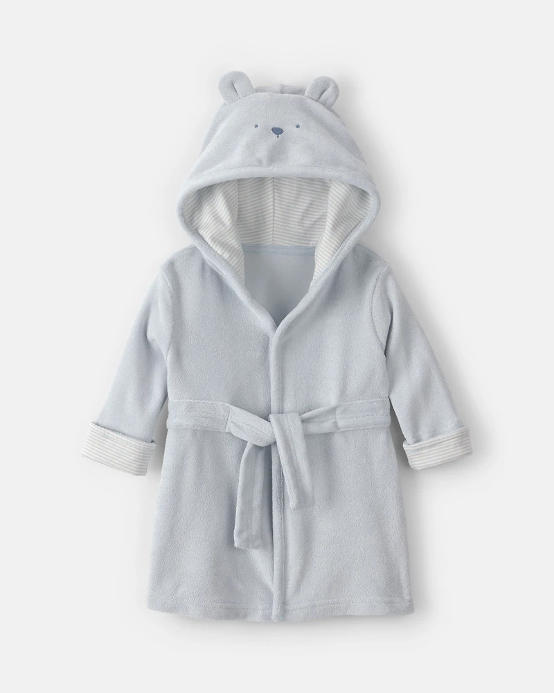 Baby Bear Terry Robe - Blue