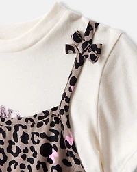 Girls 2-Piece Minnie Mouse Tee & Dress Set