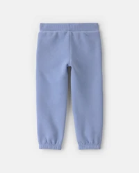 Toddler Girl Fleece Joggers - Blue