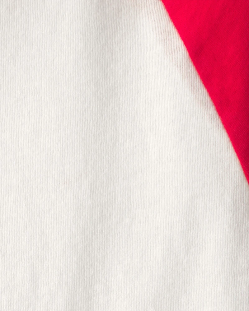 Kid Colorblock T-Shirt - Red/White