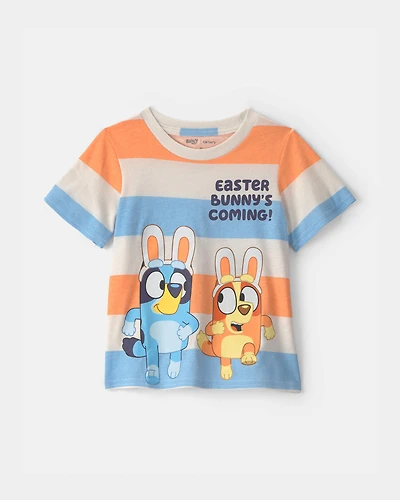 Toddler Bluey™ Easter Graphic Tee - Orange/Blue