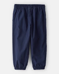 Toddler Boy Lined Joggers - Navy