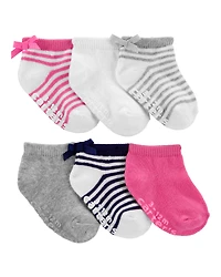 Toddler 6-Pack No-Show Socks