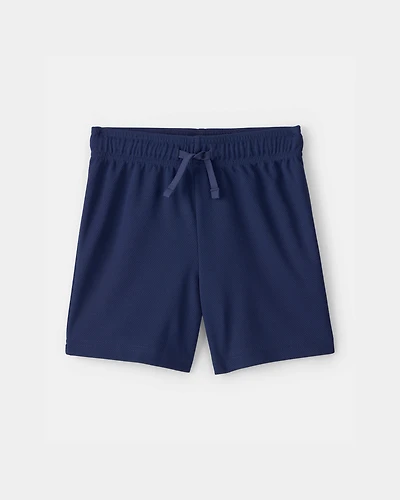 Toddler Boy Mesh Active Shorts - Blue