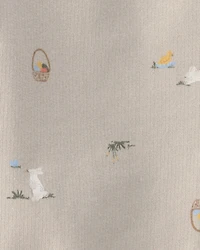 Baby 2-Piece Easter Bunny French Terry Tee & Pant Set - Cream