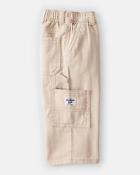 Baby Boy  Wide-Leg Carpenter Twill Pants - Khaki