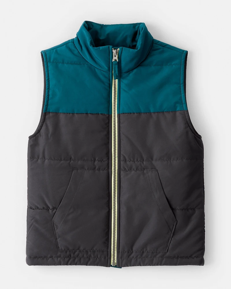 Boys Sleeveless Puffer Vest