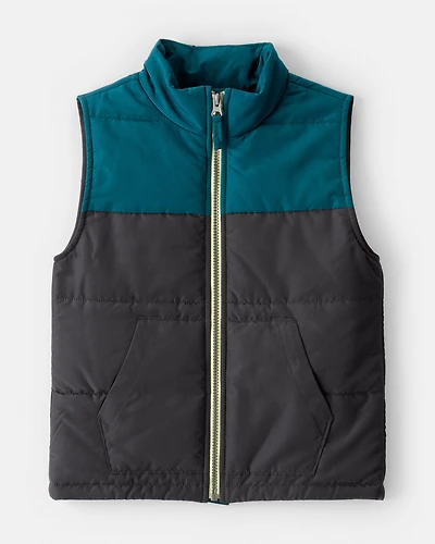Boys Sleeveless Puffer Vest